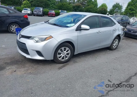 2016 Toyota Corolla L z USA, uszkodzony, nr VIN 2T1BURHEXGC488178